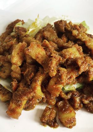 รูปของ สามชั้นผัดพริก keto