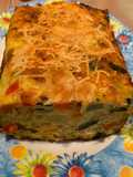 Pastel de calabacín y jamón serrano