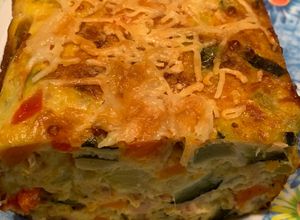 Foto principal de Pastel de calabacín y jamón serrano