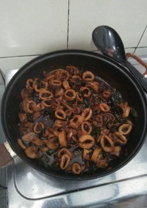 Foto resep Cumi cabai hijau