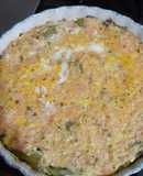 Pastel de pencas de acelga y jamón