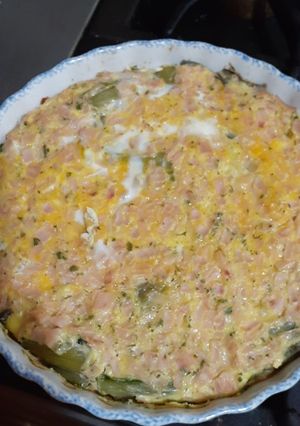 Una foto de Pastel de pencas de acelga y jamón