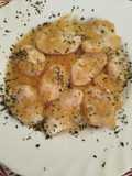 Filetes fino de solomillo de pavo con salsa dulce de cebolla
