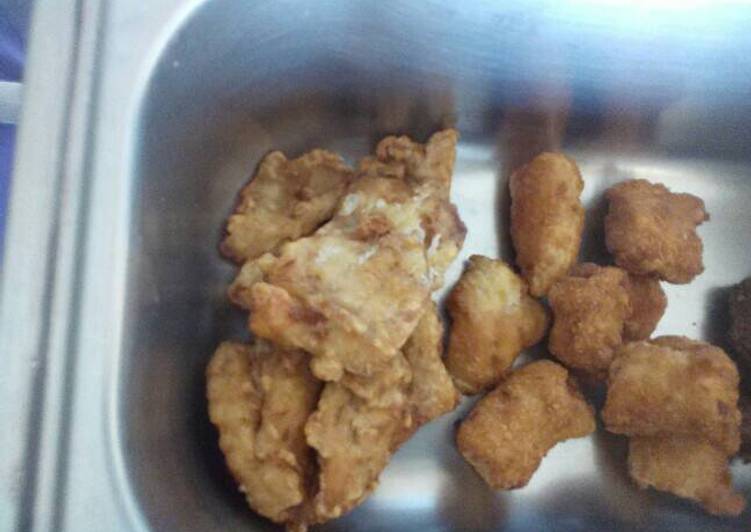 Fish fried in batter