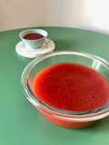 Gelatina de fresa vegana