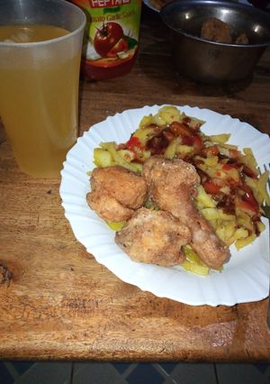 A picture of JFC (Jacky's Fried 🐔) #author marathon #meatrecipe.