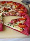 Impasto pizza alla barbabietola