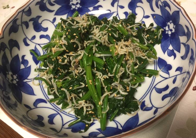 Simple Way to Prepare Homemade Japanese Healthy Spinach
