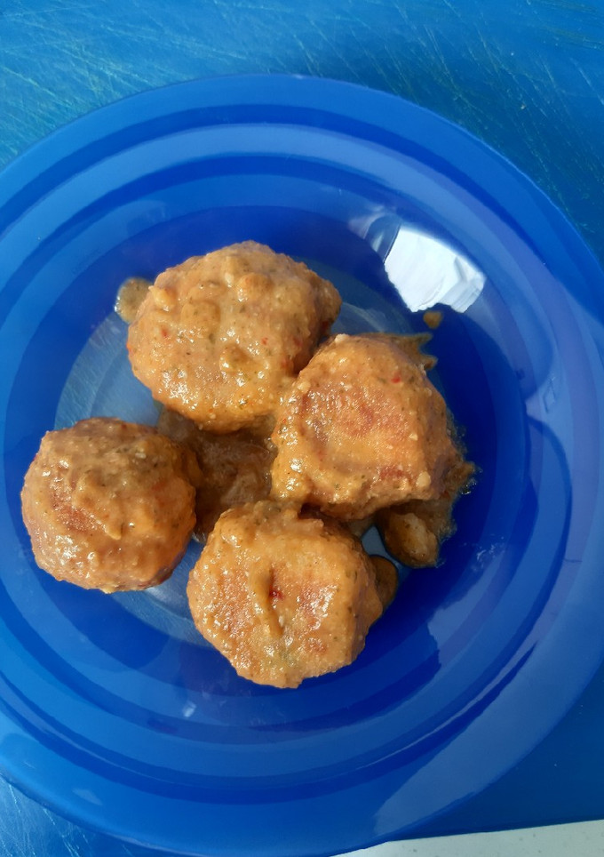 Una foto de Albóndigas de bacalao en salsa