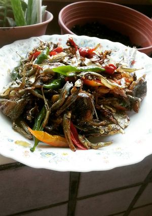 Foto resep Ikan asin cabe ijo