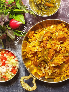 عکسی از دستور لوبیا پلو
