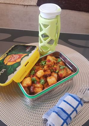 A picture of Bread upma.