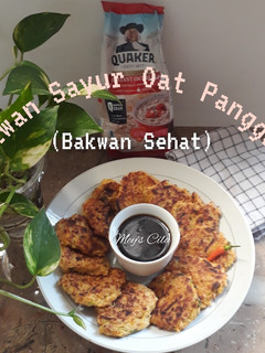 Foto resep Bakwan Sayur Oat Panggang Teflon (Bakwan Sehat)