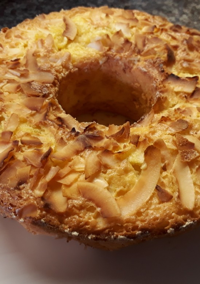 Una foto de Torta extra coco