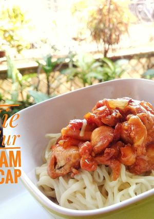 Foto resep Mie Telur toping Ayam Kecap
