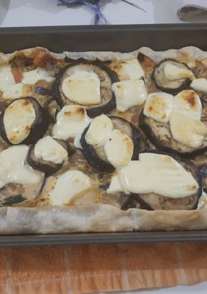 Una foto de Tarta de berenjena fácil y ricarda!!!