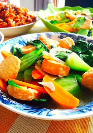 Foto resep Tumis Pok choi tofu