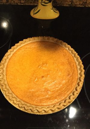 A picture of Sweet potato pie.
