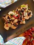 Arista ai capperi con cipollotto e radicchio