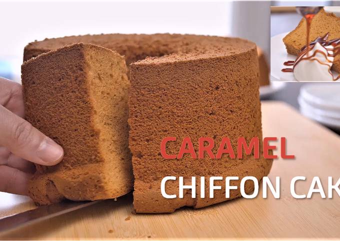 Easiest Way to Make Homemade Caramel Chiffon Cake【Recipe Video】