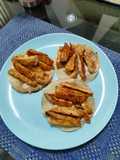 Pollo marinado con mostaza