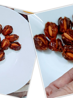 बादाम खजूर की स्वीट डिश (badam khajoor ki sweet dish recipe in Hindi) रेसिपी मुख्य फोटो