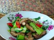 Gambar pak choy shitake