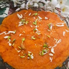 A picture of Sooji Halwa.