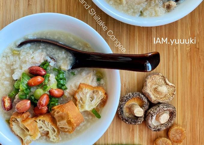 Recipe of Super Quick Homemade Chicken Mushroom Congee