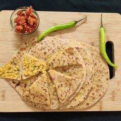 A picture of Stuffed Moong Dal Paratha.