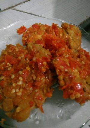 Foto resep Telor geprek sambel korek