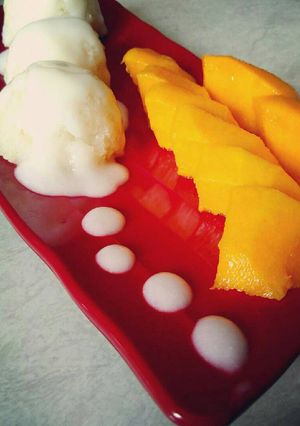 Foto resep Mango Sticky Rice (rice cooker)