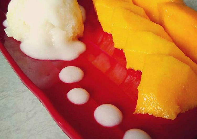 Resep Mango Sticky Rice (rice cooker), Enak