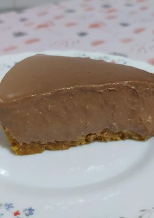 Una foto de Tarta de queso de chocolate (sin horno)