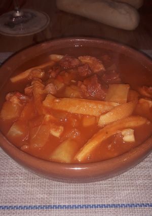 Una foto de Mondongo a la olla de barro