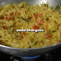 A picture of Vermicelli veggies pulav.