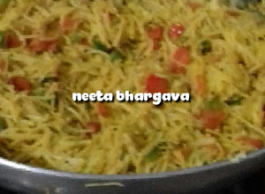A picture of Vermicelli veggies pulav.
