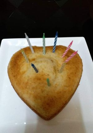 A picture of Eggless sponge cake.
