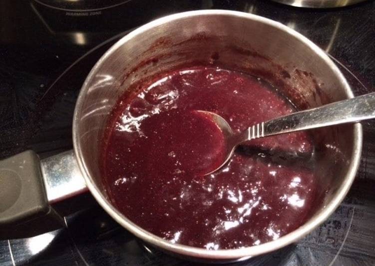 Simple Way to Make Homemade Cherry bourbon glaze