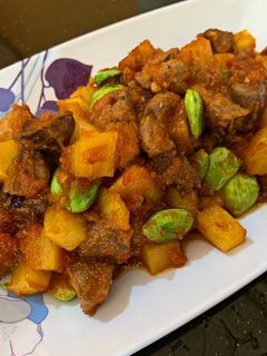 Foto resep Sambel goreng kentang ati ampela pete