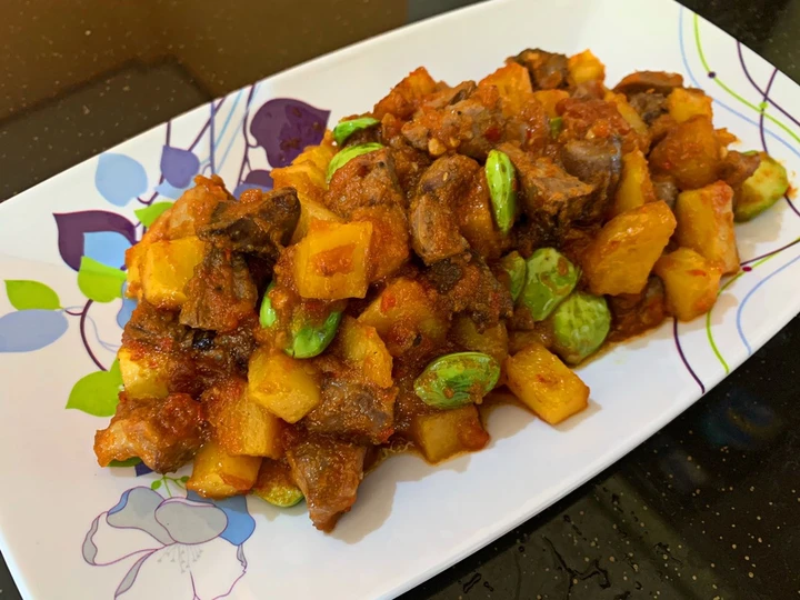 Langkah Mudah untuk Membikin Resep Sambel goreng kentang ati ampela pete yang Enak Banget Anti Ribet, Bisa Manjain Lidah