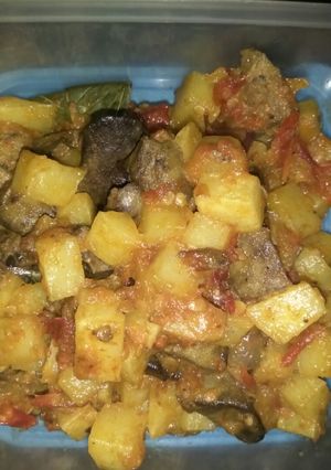 Foto resep Sambel goreng ati ayam dan kentang