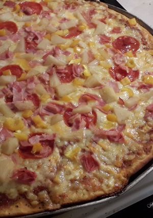 Una foto de Pizza casera