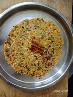 A picture of Leek chilla.