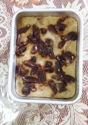 Foto resep Puding roti pisang kukus