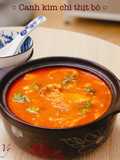 Canh kim chi thịt bò