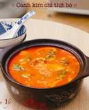 Canh kim chi thịt bò