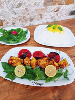 عکسی از دستور جوجه کباب با کباب پز گازی