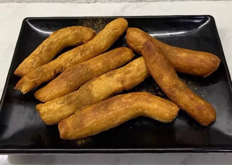 Resep Churros mudah simple tanpa spuit takaran sendok, Sempurna