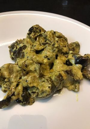 A picture of Dahi Baingan.